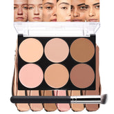 evpct 6-colors concealers palette swatches showing versatile corrections for even, radiant skin