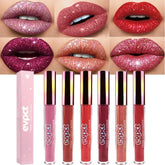 evpct brillo labial diamante: conjunto de 6 colores para uso diario