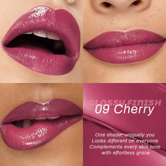 evpct Buildable color on lips from sheer to bold.