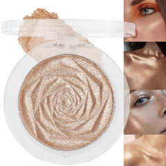evpct Champagne Gold Face Highlighter Palette brightens cheeks with luminous glow.