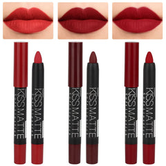 evpct delineador labios rojo oscuro, contorno duradero.