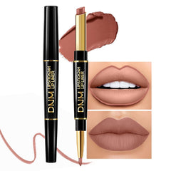 evpct lapiz delineador 2en1 nude marron mate, delineado preciso y acabado mate duradero