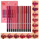 Evpct lapiz delineador labios 12 colores para definir y perfilar con precisión