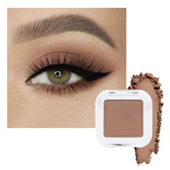 evpct matte brown eyeshadow palette compact demonstrates travel-friendly design for on-the-go looks.