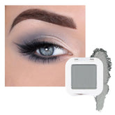 evpct Matte Grey Eyeshadow Singles close-up reveals rich smoky grey pigment for mature lids