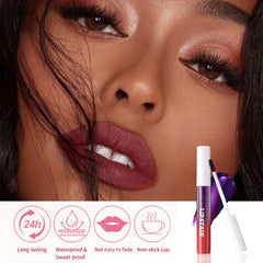evpct lip stain application scene demonstrates easy peel on color
