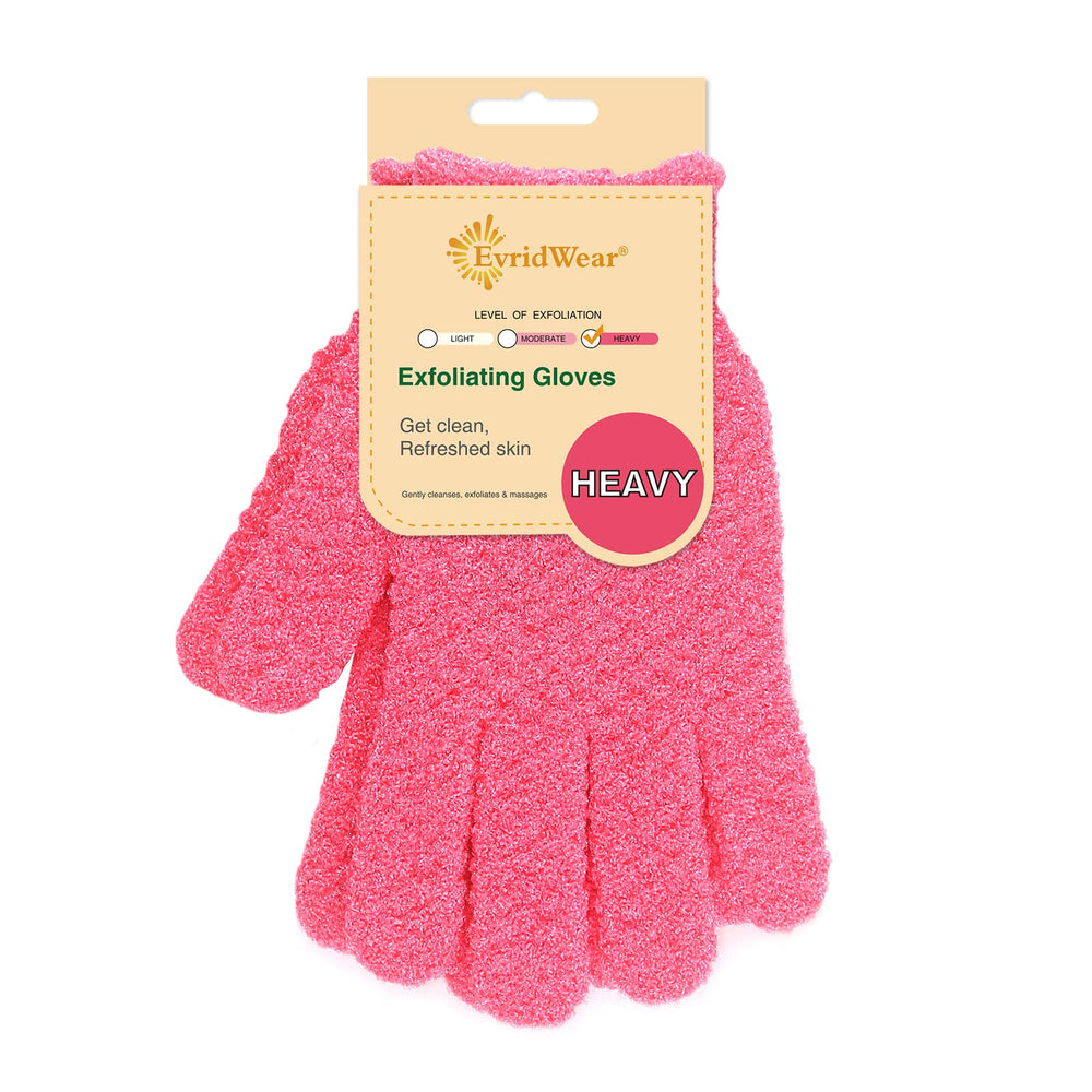 Evridwear exfoliating glove with dual-textured surface for gentle dead skin removal.