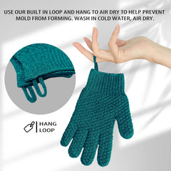 Evridwear: guantes con gancho integrado para secado y almacenamiento.