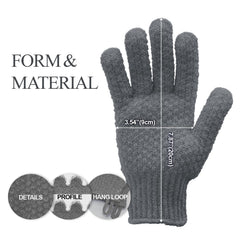 Guantes Evridwear para spa y masaje, favorecen renovación suave de la piel.