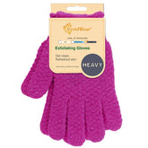 Evridwear guantes exfoliantes con textura dual para ducha, exfoliación suave y eficiente