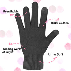 Textura suave Evridwear, guantes de algodón para eczema en niños.