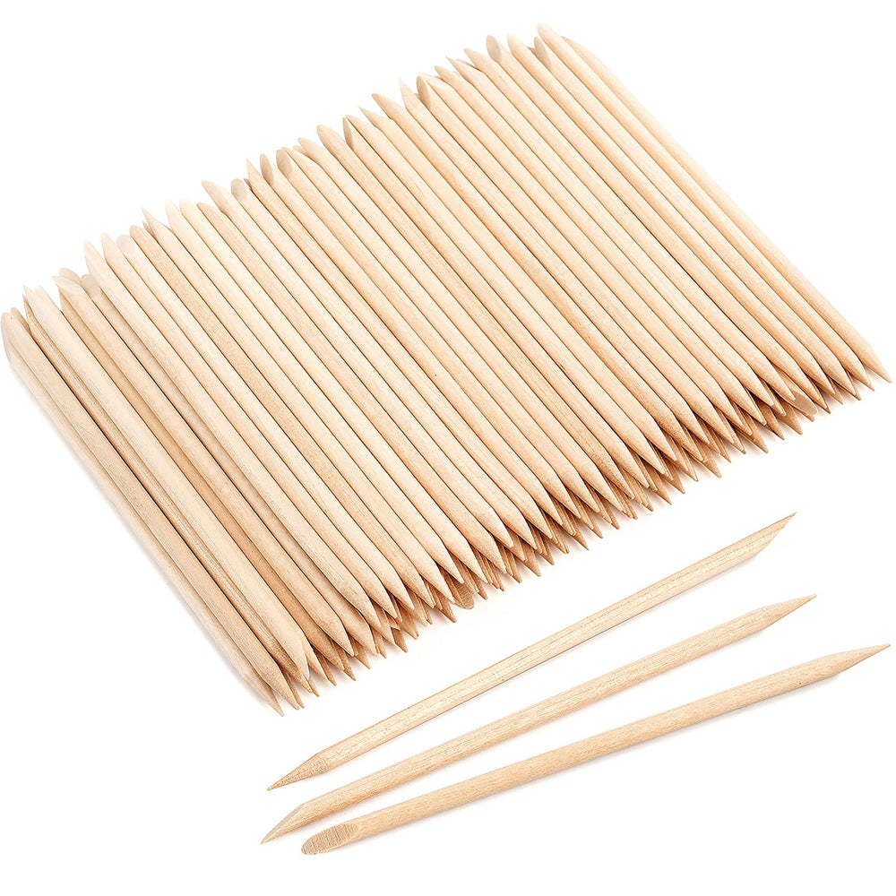 EWVVSS orange sticks bulk pack for convenient nail care and hygienic single-use use.