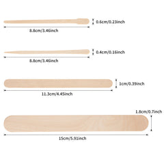 EWVVSS wood wax sticks small for eyebrows and lips with precision.