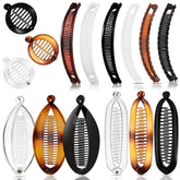 Exacoo banana clip with double comb design for secure all-day grip.