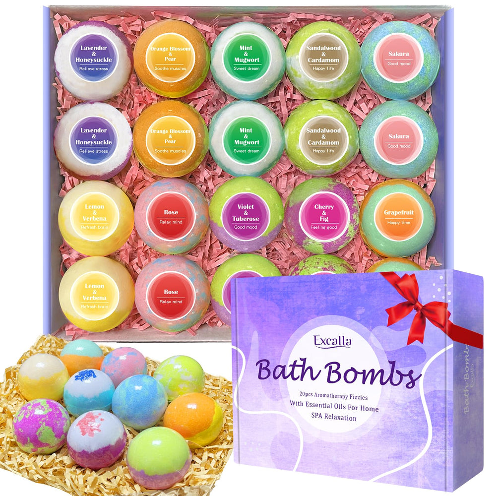 Excalla bomba de baño rosa: aroma floral para relajación suave.