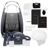 Existing Beauty Bronze Tan machine delivering precise, even spray in a professional setting