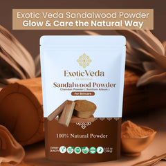 Exotic Veda sandalwood powder used for tilak with traditional fragrance and calm aura.