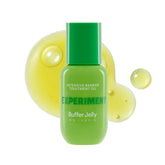 Experiment Buffer Jelly texture-application shows hydrating oil for nightly barrier support