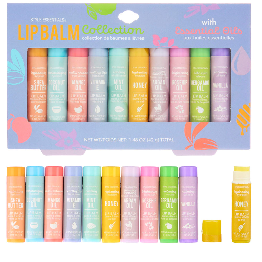 EXPRESSIONS colección de bálsamos labiales 10 piezas para hidratación diaria