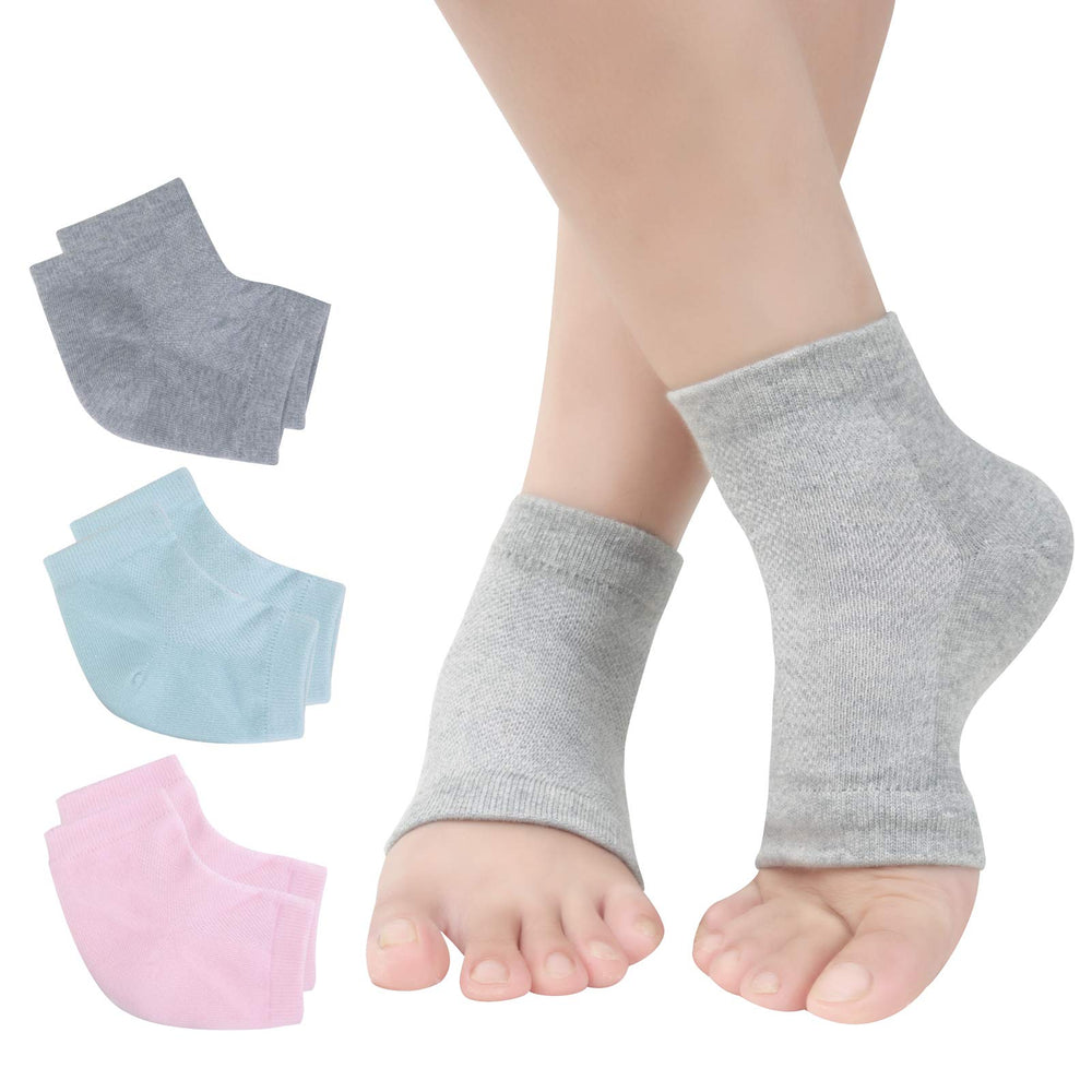 Calcetines de gel Exptolii para talones ventilados, hidratan y suavizan.