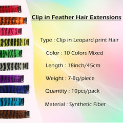 EXTACIO striped color extensions brighten party and cosplay looks