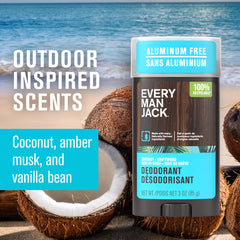 Extracto de algodón en Every Man Jack Coconut Driftwood.