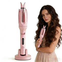 Eycomtom auto hair curler 28mm wand for smooth salon-like curls at home.