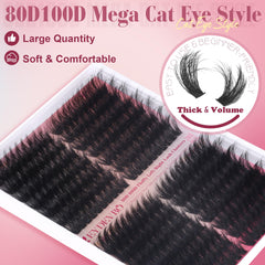 EYDEVRO d-curl lash clusters deliver voluminous lift with natural curvature