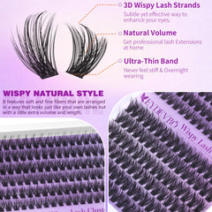EYDEVRO feather-light lashes close-up, comfortable wear throughout the day.