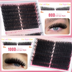 EYDEVRO left-right cluster pairs simplify application for faster DIY lashes