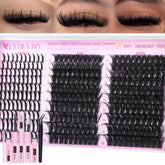 EYDEVRO lash clusters spikes kit 12-20mm for dramatic, wispy volume.