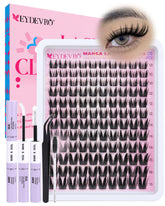 EYDEVRO manga lash clusters kit packaging for quick style selection and inspiration.