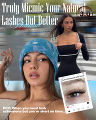 EYDEVRO waterproof lashes stay on through showers and workouts.