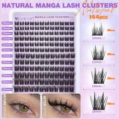 EYDEVRO wispy clusters outer corners 16mm for added drama