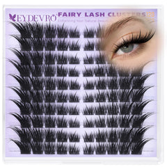EYDEVRO Wispy Lash Clusters show fox-eye outer corner lift for a magnetic gaze.