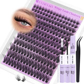 EYDEVRO wispy lash clusters kit with 192 pieces for a natural, full look