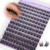 EYDEVRO Wispy Manga Lash Clusters in 10-16mm for natural, voluminous look.
