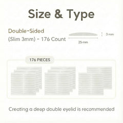 Eye Charm 3M medical grade adhesive designed for sensitive skin and long wear