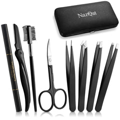 Eyebrow Kit Studio slanted tweezers for precise brow shaping at home.