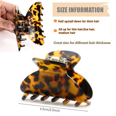 Eyegla vintage claw clip, easy use and durable hold.