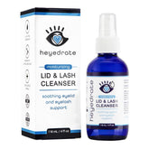 Eye Love lid and lash cleanser pump bottle for easy daily cleansing.