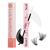 EYEVIS Lash Bond and Seal 10ml bottle demonstrates a durable waterproof formula for DIY lash extensions.