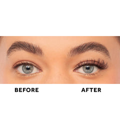 Eylure Pre-Glued Wispy No. 117 band closeup shows cushioned band and built-in eyeliner.