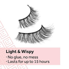 Eylure Pre-Glued Wispy No. 117 pack shot highlights light, no-mess wear.
