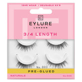 Eylure Press On No. 003 accent lashes with natural lift and no glue.