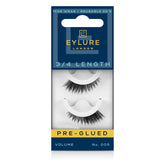 Eylure No.005 press-on lashes close-up showing dramatic 3/4 length