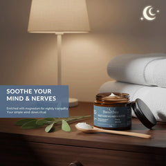 EYUTRD SweetBee Deep Winter being massaged into leg for soothing nourishment.