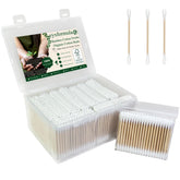 Eyxformula 1000-count organic cotton swabs for gentle, precise cleaning and makeup touch-ups.