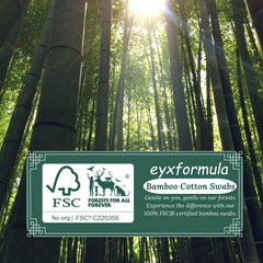 Eyxformula 6-inch cotton tips offer lint-free precision for makeup and crafts.