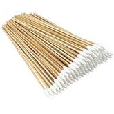 eyxformula 6-inch bamboo sticks cotton swabs for precise cleaning in tight spaces.